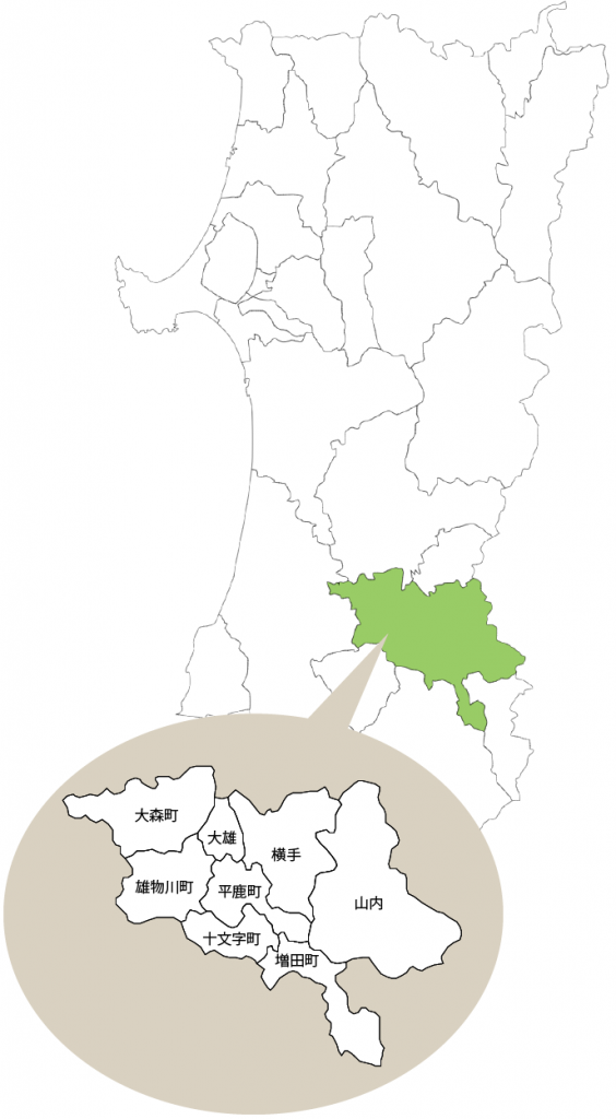 秋田県地図